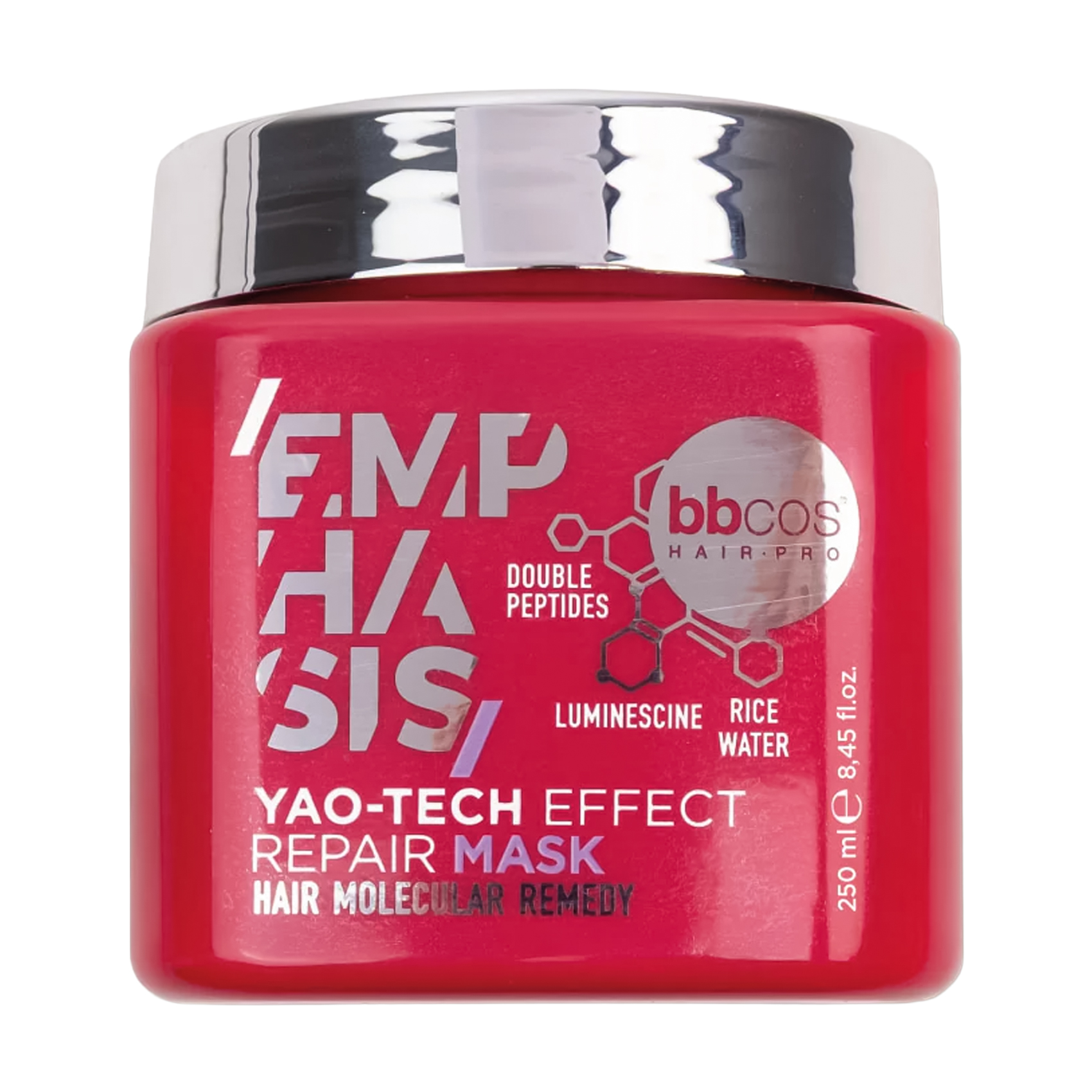 Маска-наповнювач BBcos Emphasis Yao-Tech Effect Repair Mask Hair Molecular Remedy для всіх типів волосся, 250 мл